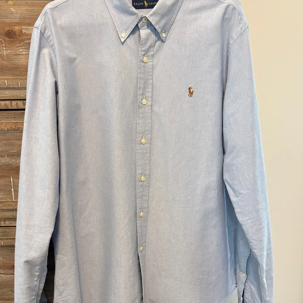 Ralph Lauren Men's XL Blue Button Down Shirt - Picture 7 of 7